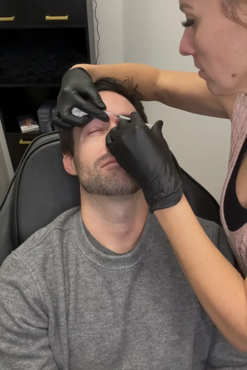 Beauty Treatment for a male by the Sotto Aesthetics staff